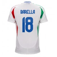 Camiseta Italia Nicolo Barella #18 Segunda Equipación Replica Eurocopa 2024 mangas cortas